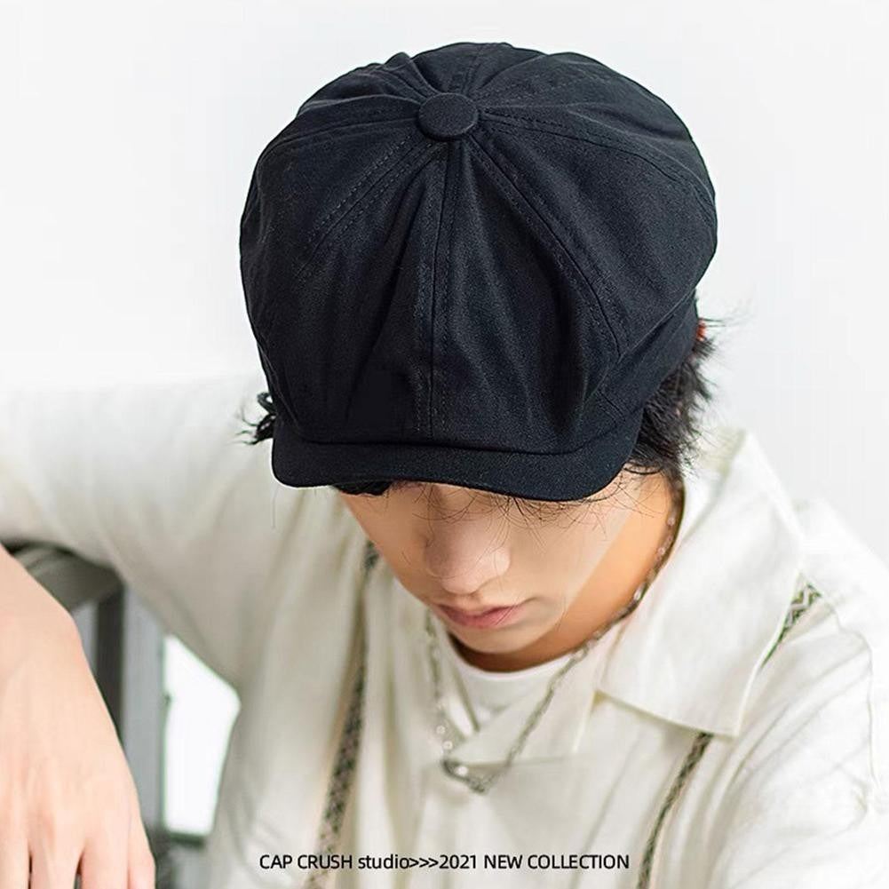 Men Retro Beret British Hat Wool Blend Vintage Herringbone Tweed Men Casual Newsboy Hat Flat Cap British Style Newsboy Cap 2026