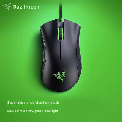 Razer DeathAdder Essential Wired Gaming Mouse / Wired Mice 6400DPI 5 Independently Buttons For Laptop PC Gamer