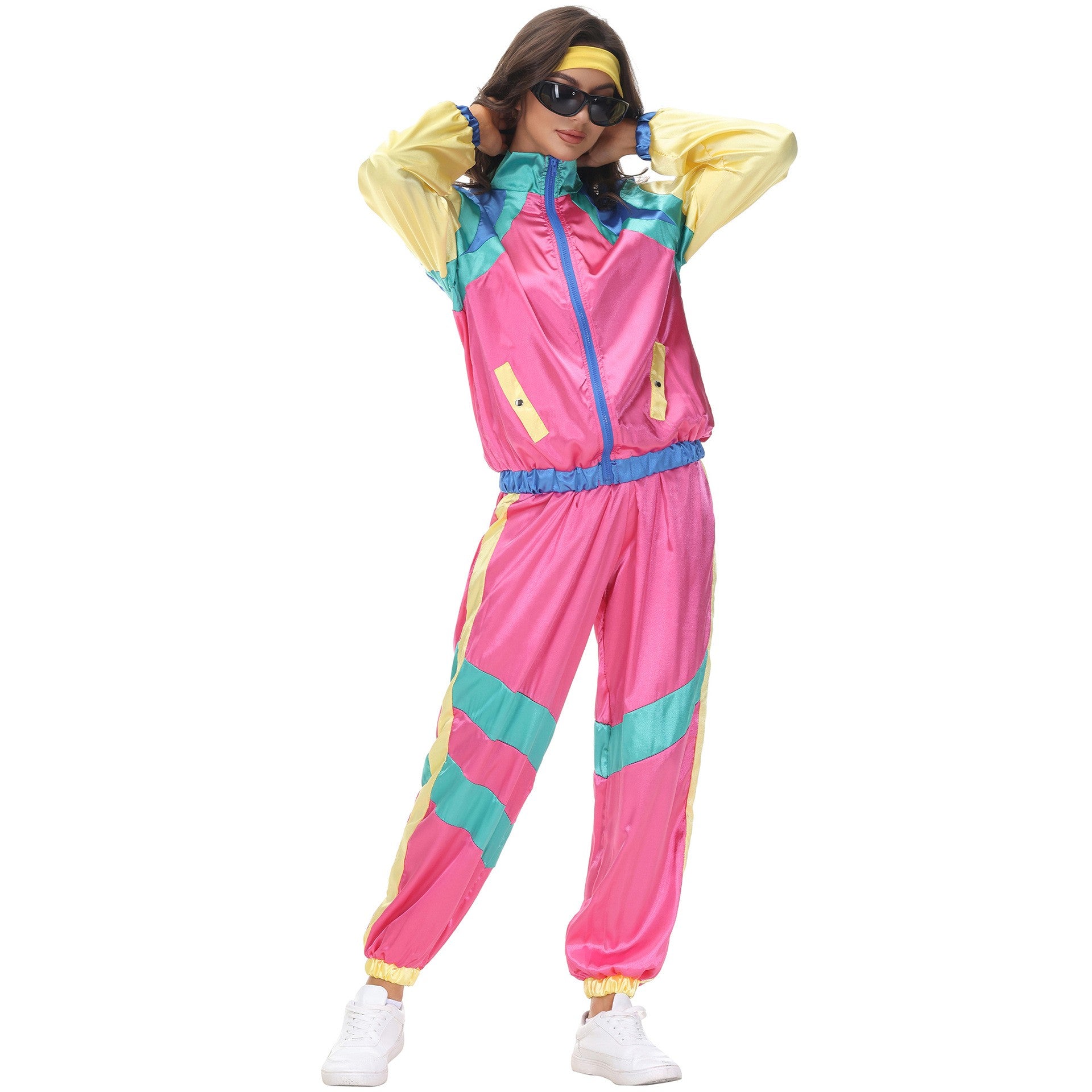 Vintage Disco Hip-hop Varsity Stage Outfit New Carnival Group Dance Wear for Carnival Cocktail Halloween Party Performance