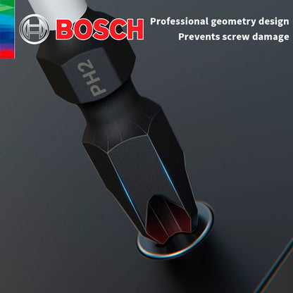 Bosch Original Forte Magnético Ponta Cruzada de Alta Dureza Parafusadeira Elétrica Bits Resistente a Impactos 65 110 150mm