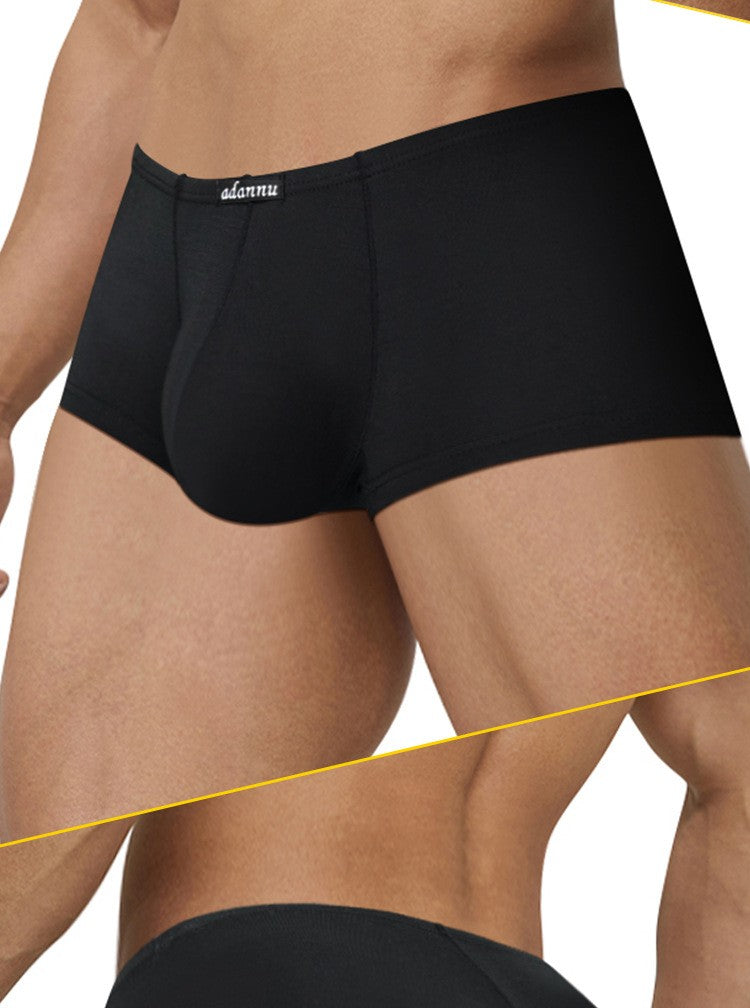 Simple, solid color, new thin Modal boxers, low waist and light boxers AD741