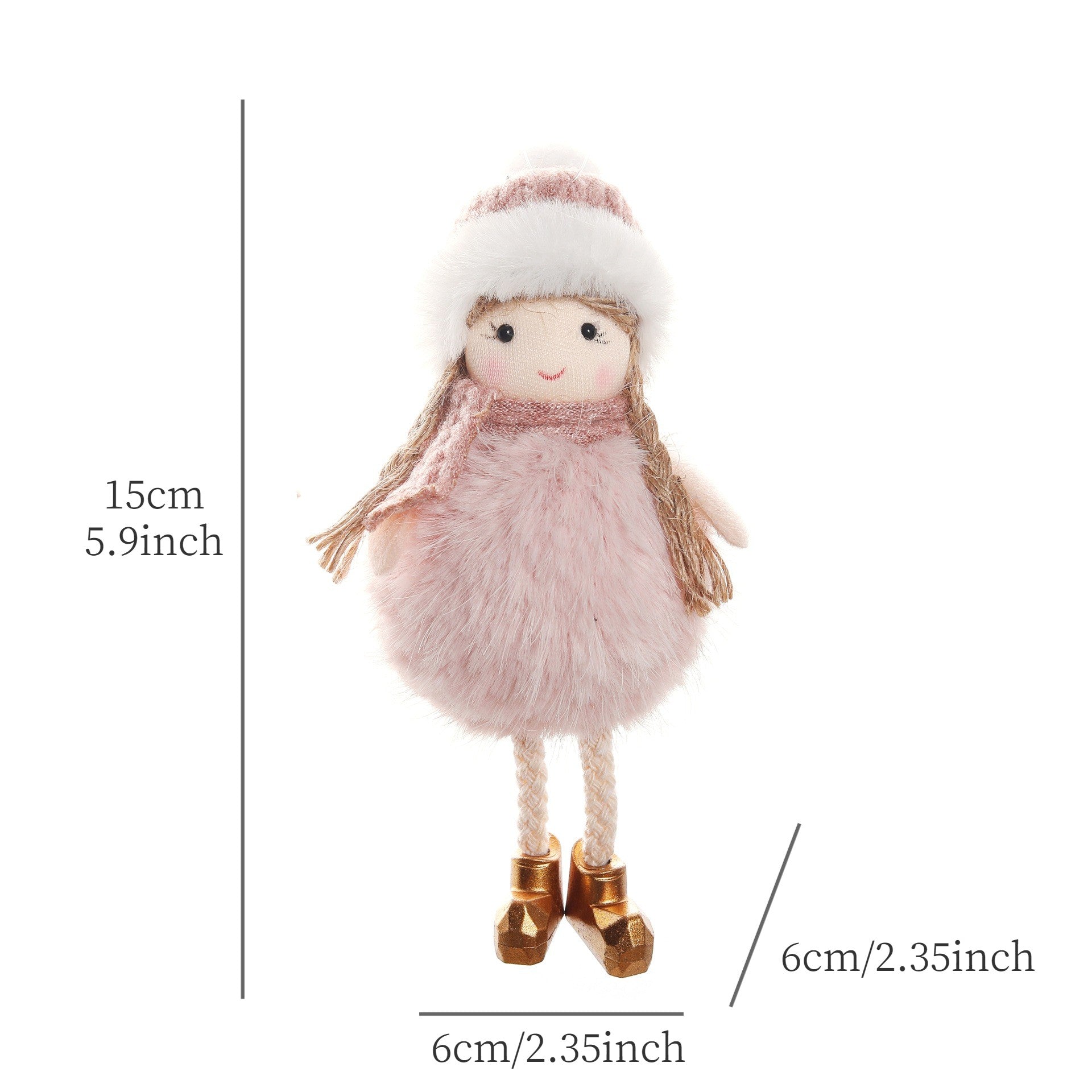2024 New Year Gift Cute Christmas Angel Doll Xmas Tree Ornament Noel Deco Christmas Decoration for Home Natal Navidad 2023 Decor