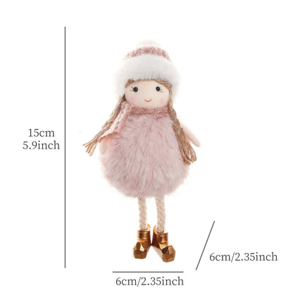 2024 New Year Gift Cute Christmas Angel Doll Xmas Tree Ornament Noel Deco Christmas Decoration for Home Natal Navidad 2023 Decor