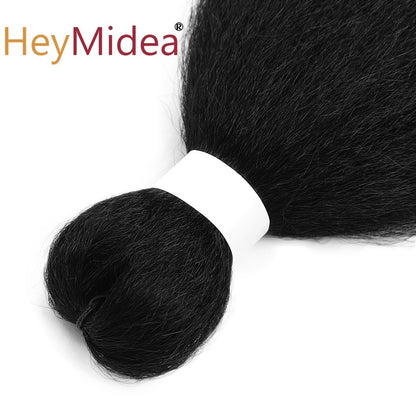 Cabelo sintético Vixen Bundles para crochê 26 polegadas, DIY, pré-esticado, extensões de cabelo para tranças, Kanekalon, pacotes de cabelo Yaki liso para rabo de cavalo
