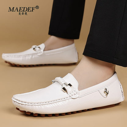 MAEDEF Mens Shoes Loafers Men's Dress Shoes Comfortable Casual Business Male Shoes Man Driving Shoe Plus Size 39-48 Moccasins