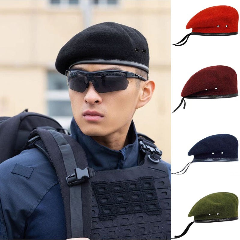 Large Size Wool  Military  Army Berets Hat for Big Head Unisex Men Women Devil Soldier Winter Warm Wide Beret Cap Painters Hats