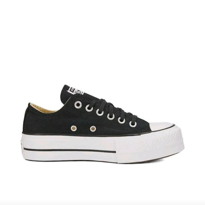 Converse All Star Lift Women's Skateboarding Shoes, Breathable, Classic Style, Chunky Sole Sneakers, Black
