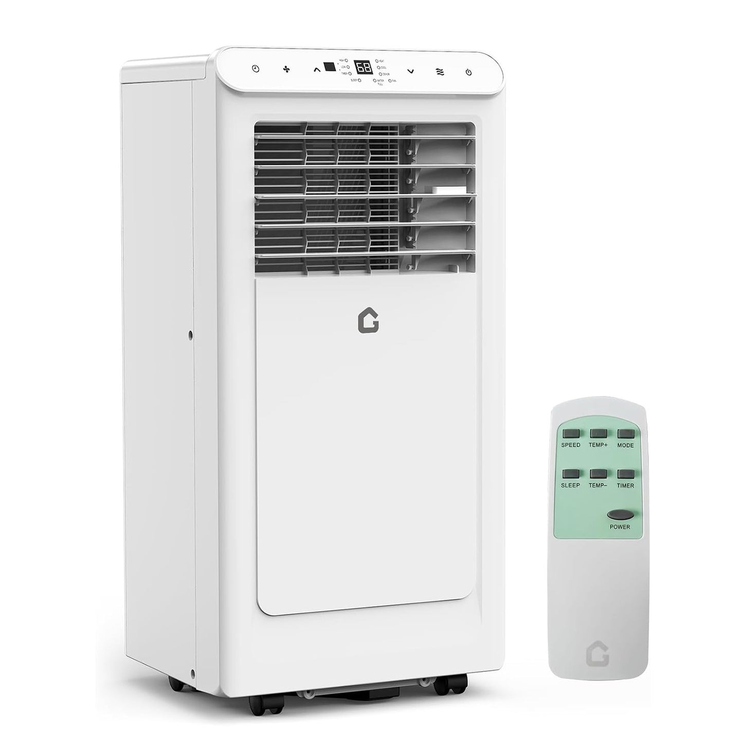 Ar Condicionado Portátil de 8.000/10.000 BTU, 3 em 1 Sem Duto, Unidade AC Portátil com Ventilador de Oscilação Automática e Kit para Janelas Incluído