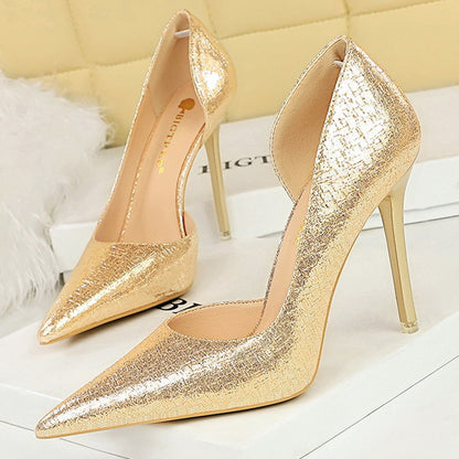 BIGTREE Shoes Sequin Cloth Women Pumps Fashion Wedding Shoes Luxury High Heels Women Shoes Stilettos Heels Sexy Party Shoes 2025