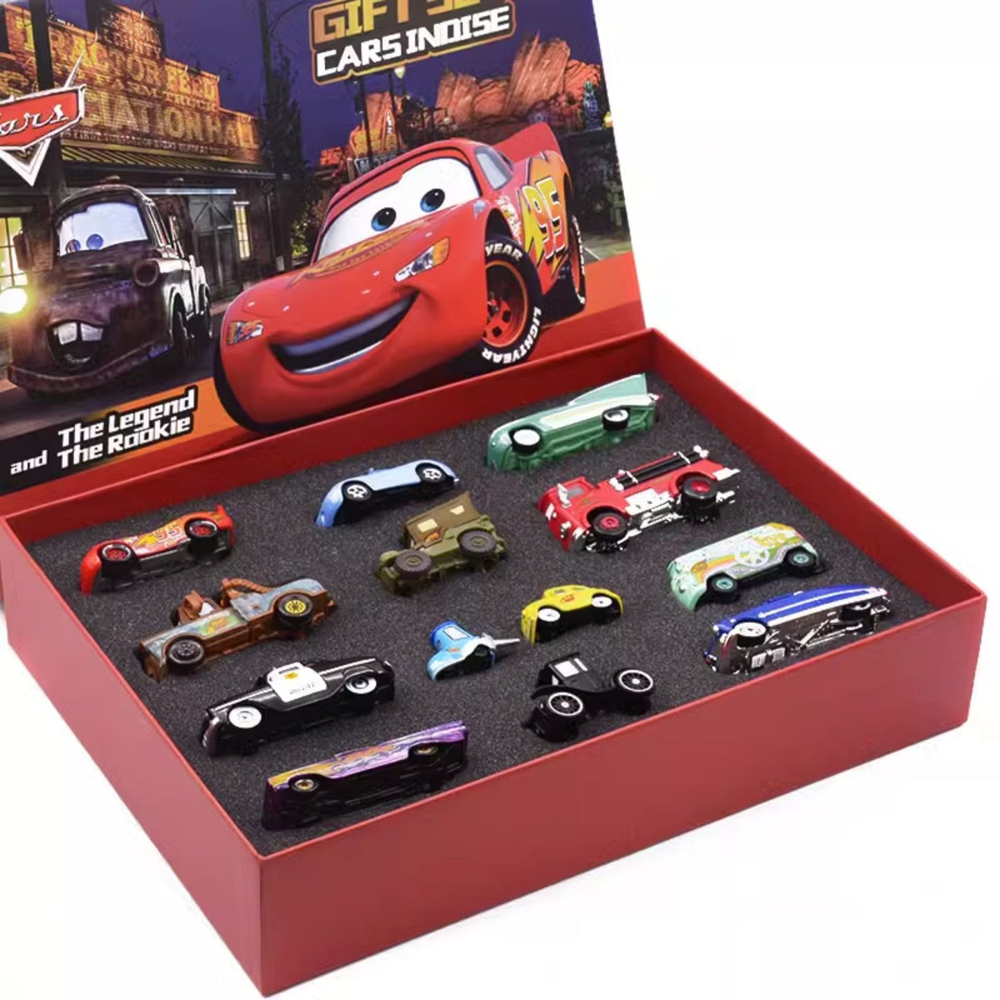 Disney Pixar Carros 1:55 Liga Fundido Caminhão Modelo - McQueen Mater Mack Tio Radiator Springs Cidade Natal Aniversário Presente