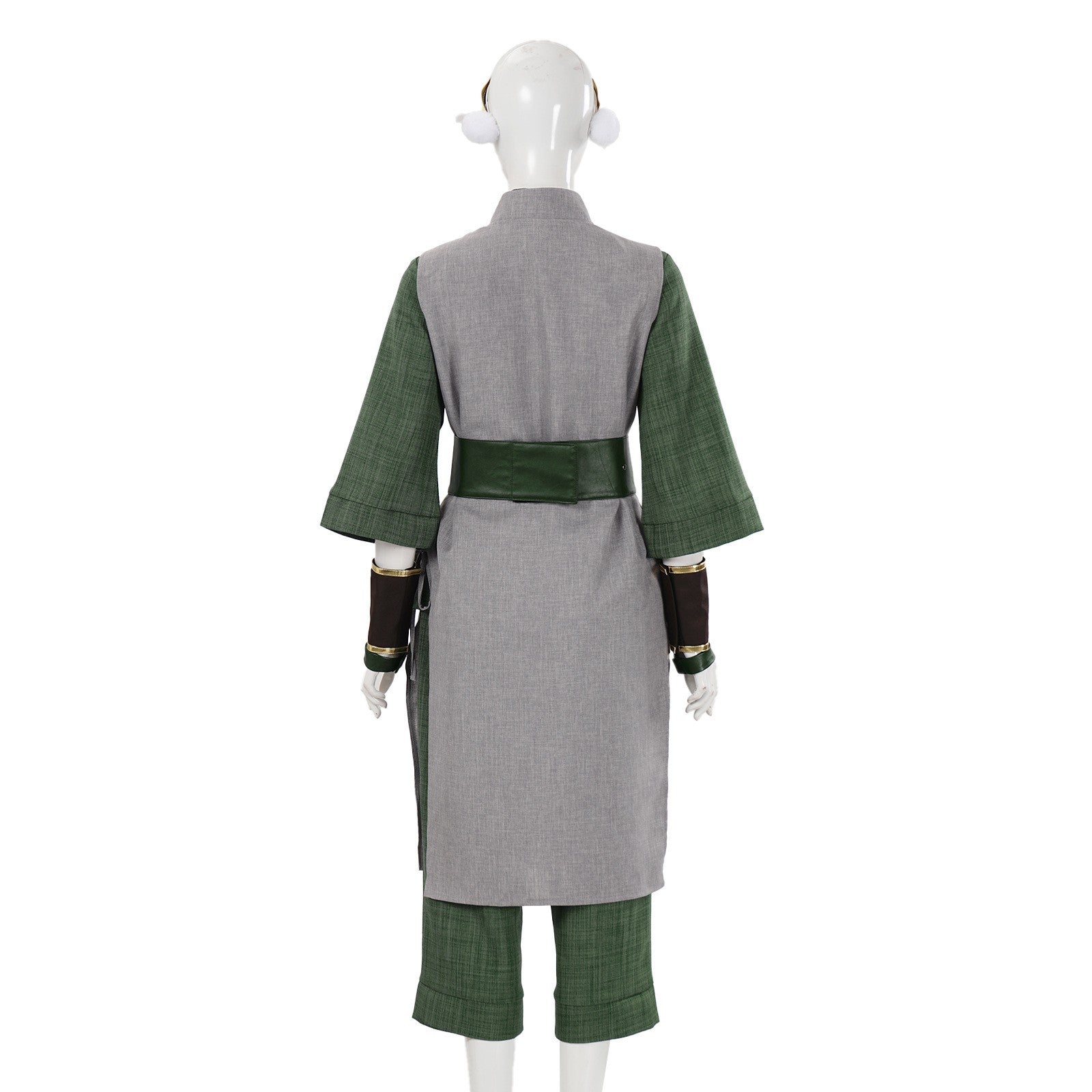 Toph Beifong Cosplay Costume Avatar of Last Airbender Live-action Gray Uniform Vest Tops Pants Outfits Halloween Carnival Suits