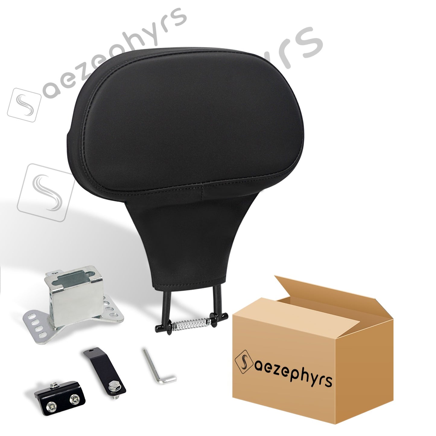 Encosto Ajustável para Piloto de Moto, Kit de Montagem Plug-In para Harley Touring CVO Electra Street Glide Road King 09-25