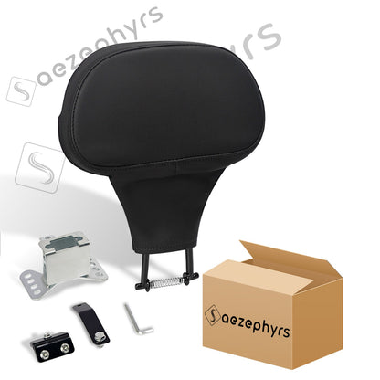 Encosto Ajustável para Piloto de Moto, Kit de Montagem Plug-In para Harley Touring CVO Electra Street Glide Road King 09-25