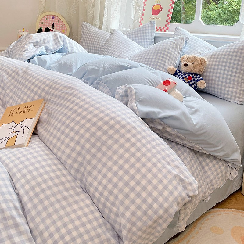 Pre-Washed Microfiber Duvet Cover Set with 2 Pillowcases - Ultra Soft Wrinkle-Resistant Bedding Set, Hypoallergenic & Breathable