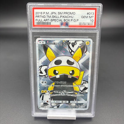 DIY 2016 P.M. JPN.XY PROMO PIKACHU Versão Coleção Cartão 10 Pontos Classificação Cartão PIKACHU CAIXA ESPECIAL Anime Jogo Cartão Presente Brinquedo