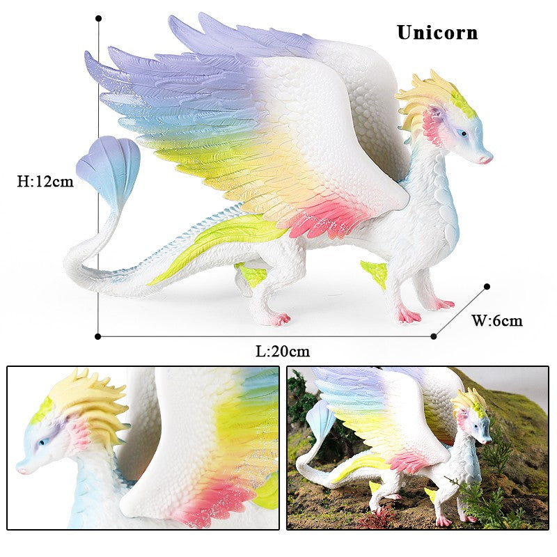 Oenux Simulação Dinossauro Dragão Tartarugas Touro de Fogo Orangotango Golem de Magma Modelo Animal Figuras de Ação Coleção de PVC Brinquedo Infantil Presente
