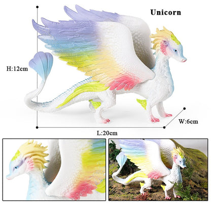 Oenux Simulação Dinossauro Dragão Tartarugas Touro de Fogo Orangotango Golem de Magma Modelo Animal Figuras de Ação Coleção de PVC Brinquedo Infantil Presente