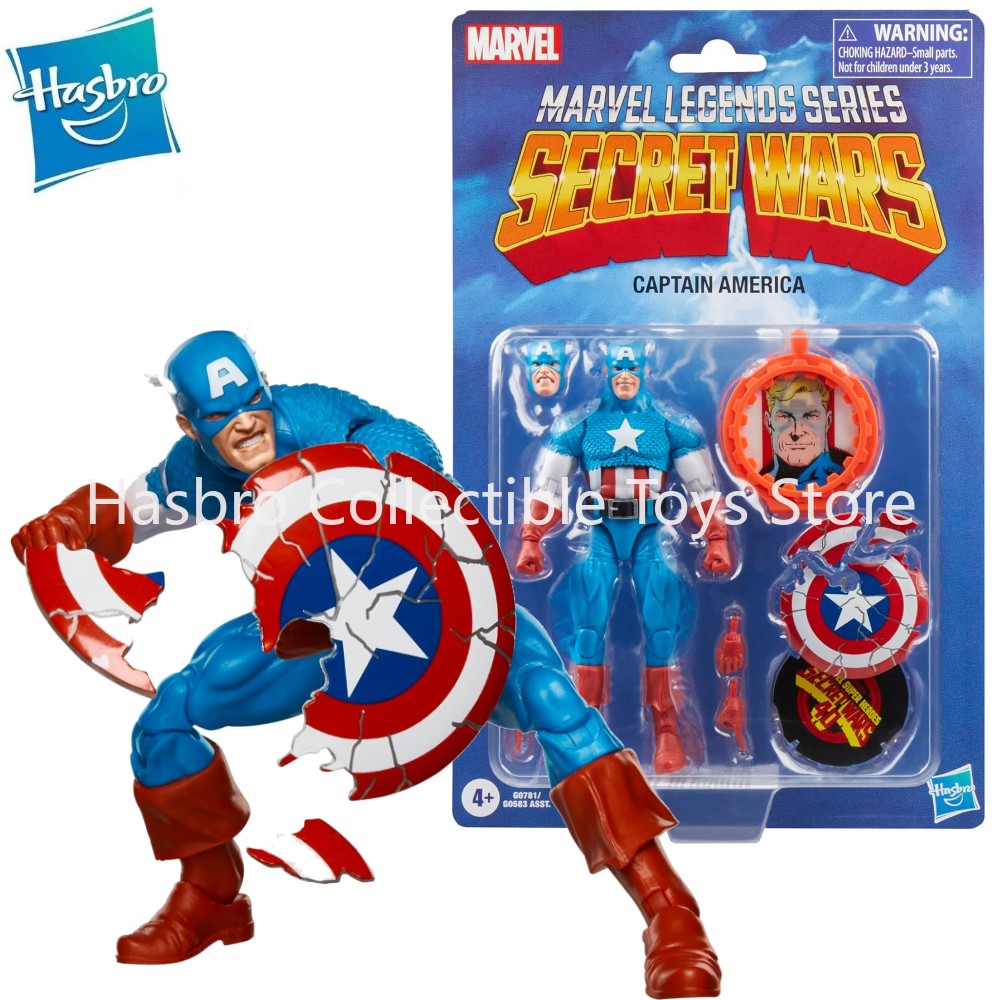 Marvel Legends Secret Wars Captain America Avengers Retro Comics Secret Wars Action Figure Model Toy Collection Hobby Gift