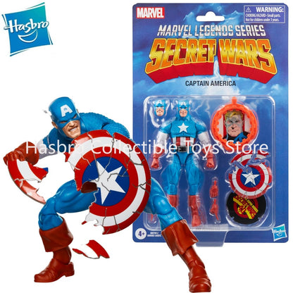 Marvel Legends Secret Wars Captain America Avengers Retro Comics Secret Wars Action Figure Model Toy Collection Hobby Gift
