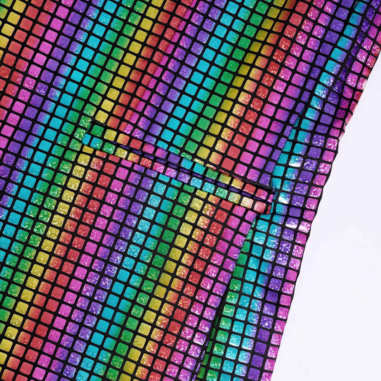 Men's New Cool Performance Set, Sequin Gold Stamping Business Casual Two-piece, One-row Two-button Slim-fit Blazer + Trousers