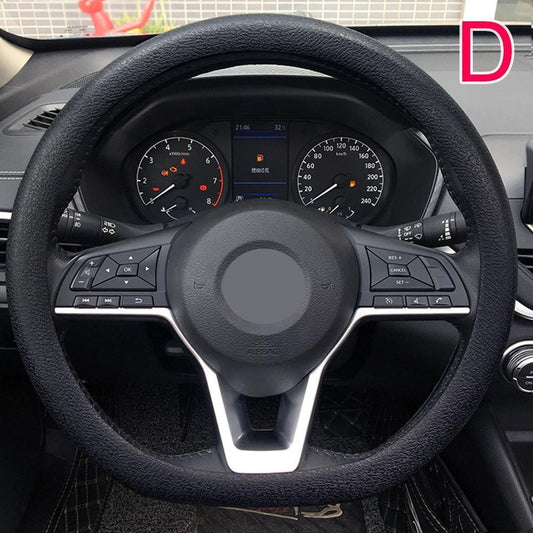 19 Color Car Silicone Steering Wheel Cover For Summer Fashion Sweat Absorbent Non-slip Handle Cover General DIY Parts