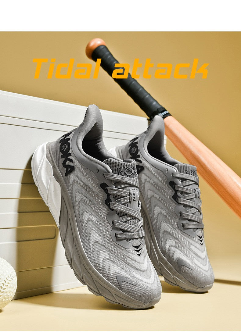 TQBQQ Men's Running Shoes Lightweight Breathable Comfortable Cushioned Sneakers for Walking Gym Casual Wear Athletic Shoes