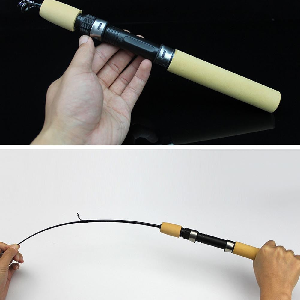 55/65/76cm Scalable Mini Winter Ice Fishing Shrimp Rod, Ice Fishing Rods, Lure Fishing Rods, Fishing Tackle Accessories