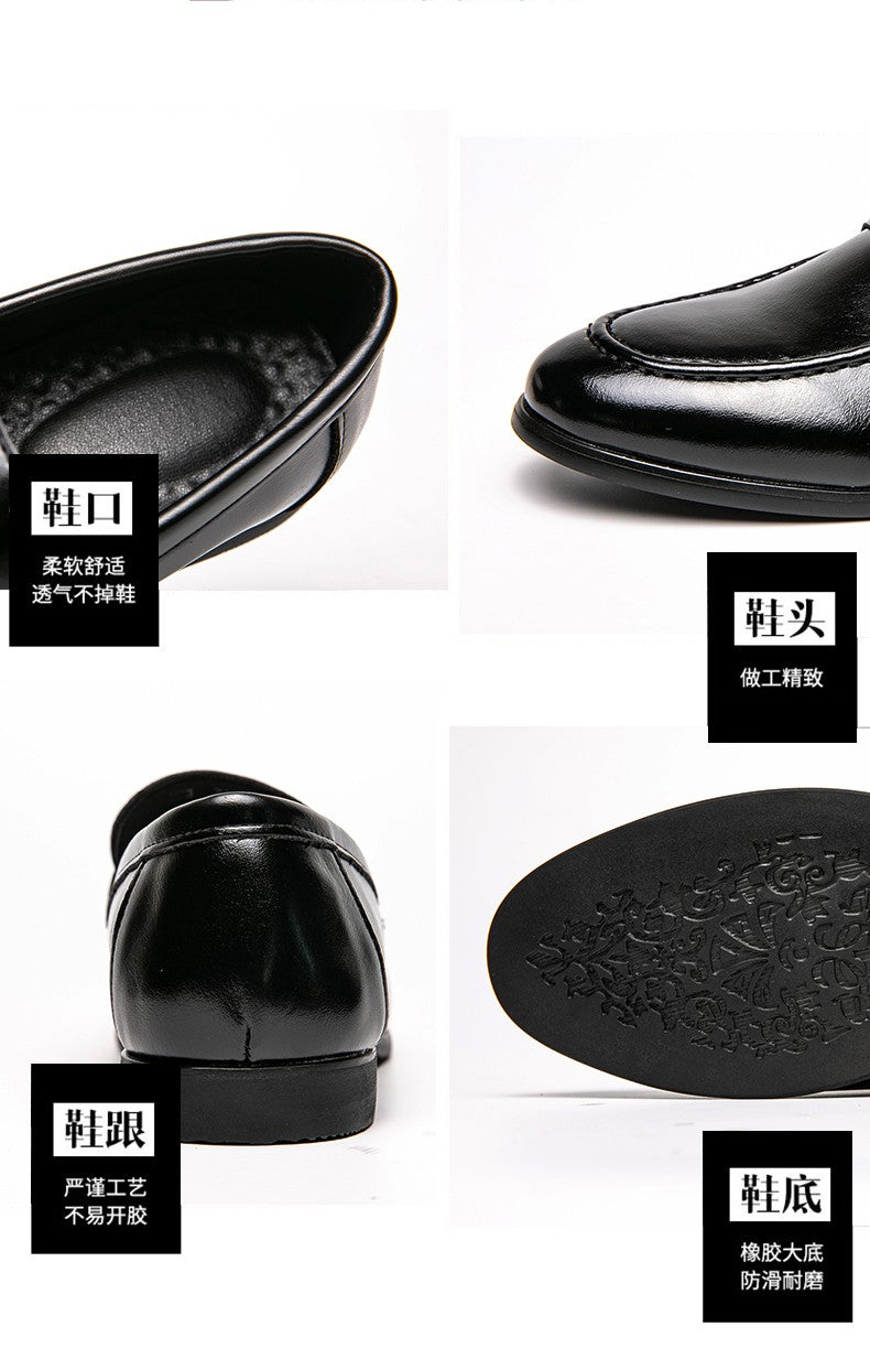Men's Dress Shoes Trend Casual Business Leather Shoes For Men Classic Slip On Formal Social Wedding Leather Shoes Men Loafers