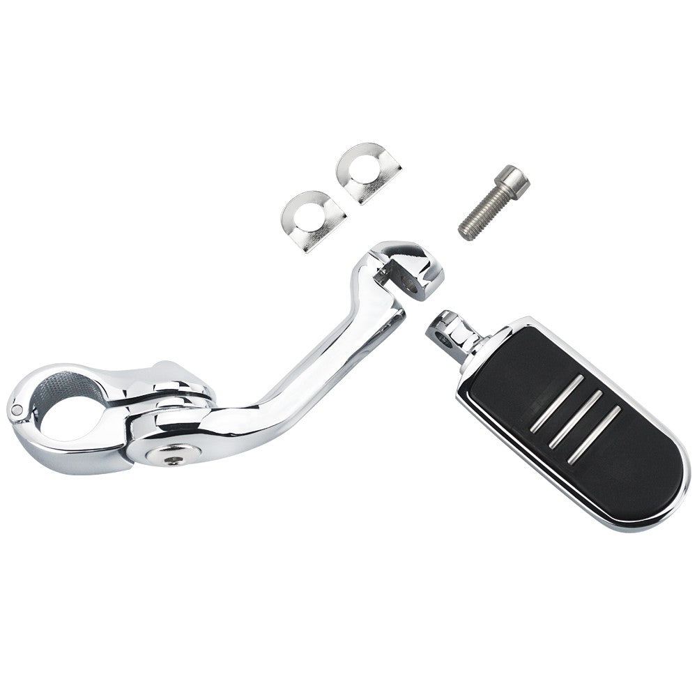 Kit de Suportes de Pedaleiras para Protetor de Motor de Motocicletas 1-1/4" Descanso de Pé para Harley Honda Davidson Road King Sportster Fat Boy Electra Glide