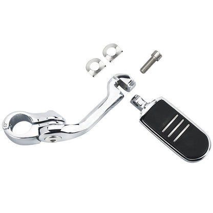Kit de Suportes de Pedaleiras para Protetor de Motor de Motocicletas 1-1/4" Descanso de Pé para Harley Honda Davidson Road King Sportster Fat Boy Electra Glide