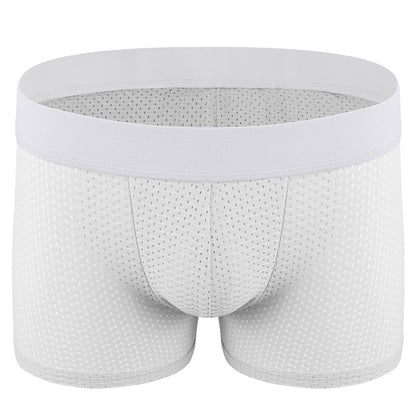 Men Hip Lift Body Shaper Sponge Fake Butt Padded Boxer Briefs Hollow out Breathable Slimming Underwear Body Shaping Enhancement