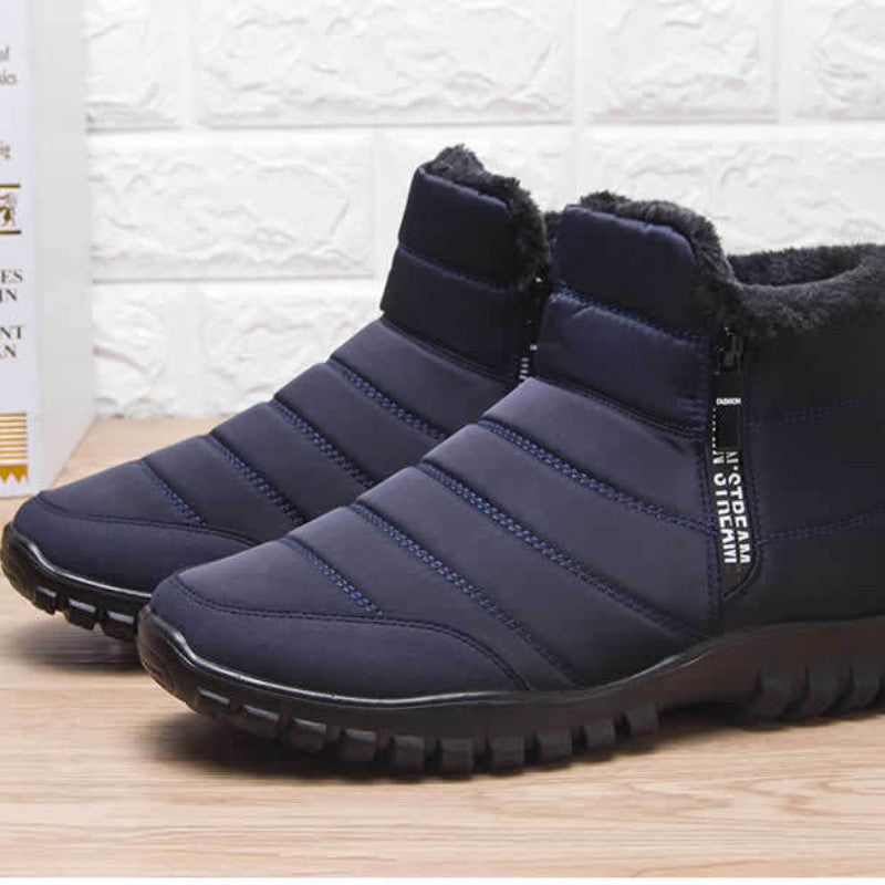 2025 Winter Men Ankle Snow Boot Waterproof Non Slip Shoe for Men Casual Keep Warm Plush Plu Size Couple Footwear Chaussure Homme