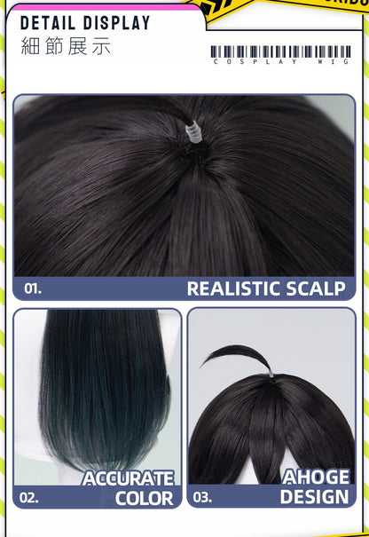 ?Ready for Ship?Idia Malleus Leona Vil Crowley Wig Game Cosplay DokiDoki Men 120cm Long Hair Fiber Idia Halloween  Free Wig Cap