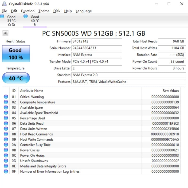 WD SN740 M.2 2230 1TB 2TB PCIe 4.0 NVMe SSD for Steam Deck Microsoft Surface ProX & SN5000S 2230 512GB & SN740 2242 256GB