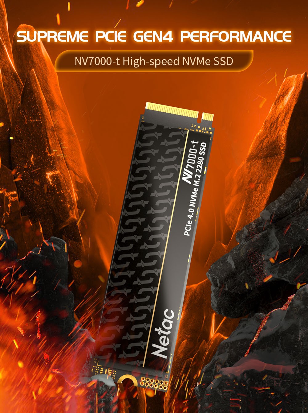Netac SSD NVMe M.2 1TB 2TB 4TB M2 2280 PCIe 4.0x4 SSD PS5 Disco Rígido Interno de Estado Sólido para Notebook Desktop