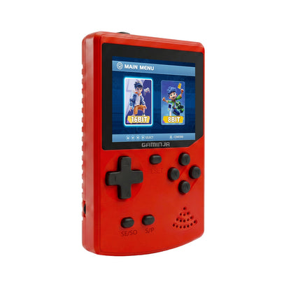 GAMINJA Handheld Game Console 300 Classic 8bit/16bit Games 2.8" HD Screen Retro Video Mini Game Console Gift for Nostalgia