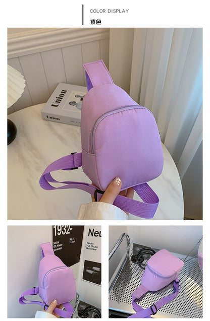 Children Chest Bag Six Seven Italian Brainrot Kids Bag for Girl Boy Daily Travel Purse Cartoon 6 7 Memes Long Strap Shoulder Bag