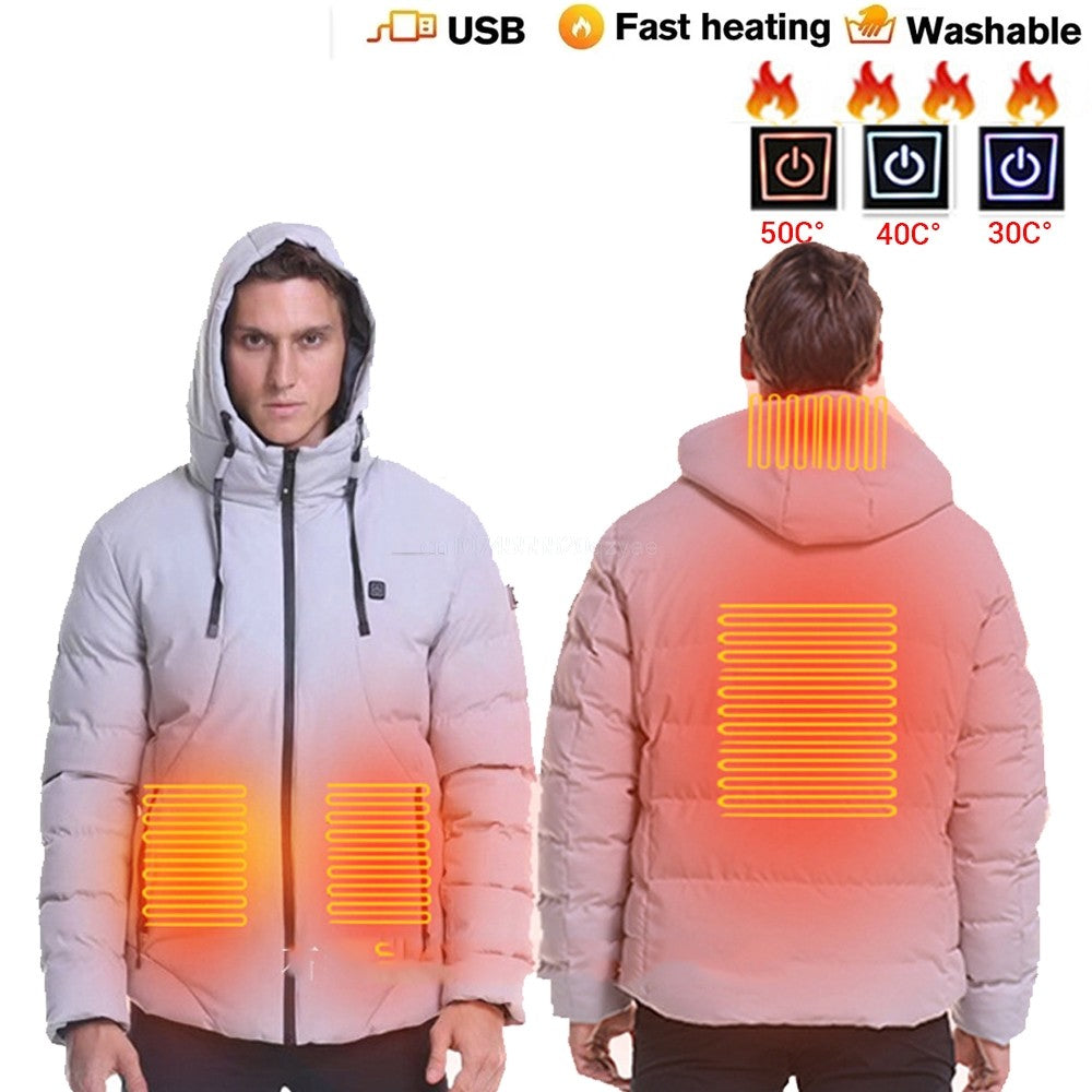 Heated Jackets Men's Women's Heating Jackets USB Electric Heating Jacket 13 Areas Heated Vest Thermal Clothing Coat Winter
