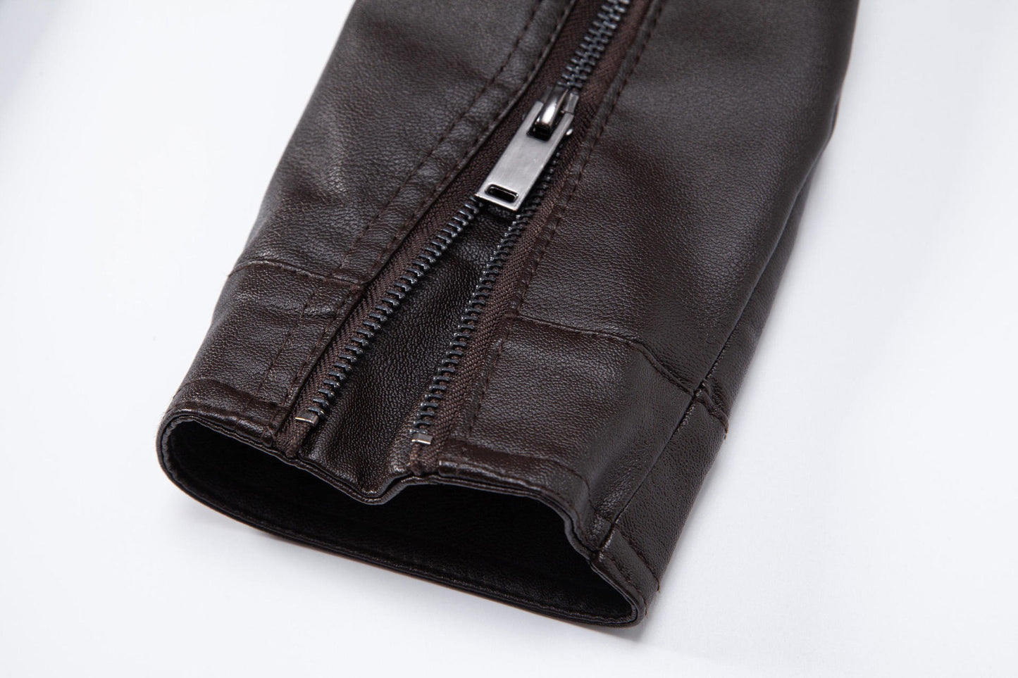 Men's Leather Jacket 2025 New Spring Autumn Winter Korean Style Slim Fit Trendy Fleece Lined Thickened Motorcycle Jacket Men's