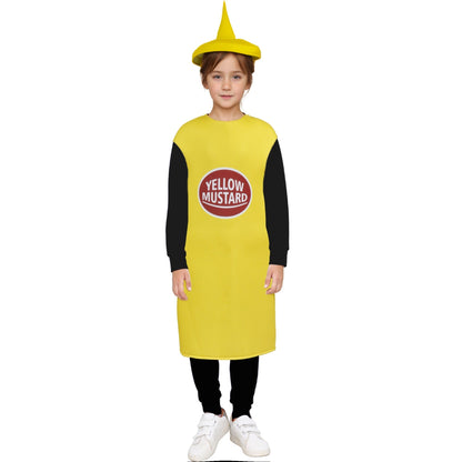 French Fries Costume Cosplay Kid Funny Chocolate Salad Dress Sponge Costumes Boy Girl Snack Club Carnival Fancy Dress Up Outfit