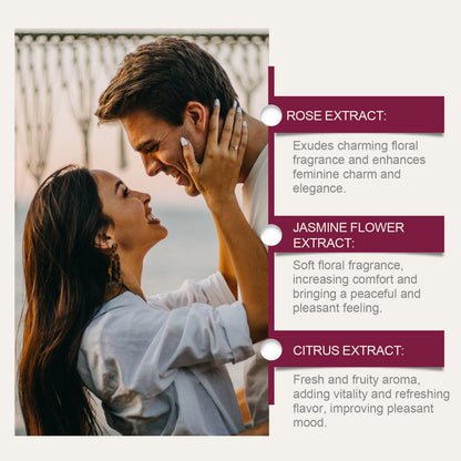 Roxelis Women Ball Perfume Natural Fresh Scent Elegant Charming Lasting Fragrant Ball Design Portable Perfume Skin-Friendly