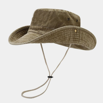 2024 Four Seasons Cotton Solid Bucket Hat Fisherman Hat Outdoor Travel Sun Cap for Men and Women
