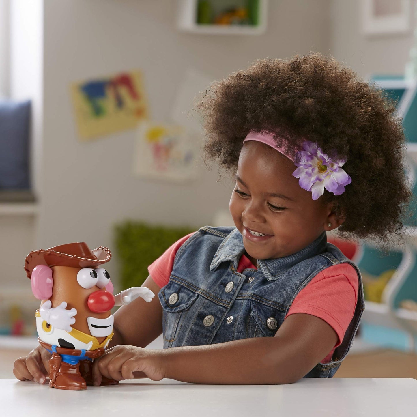 Disney Pixar Toy Story 4 Sr. Cabeça de Batata Buzz Lightyear Woody Versão Boneco de Ação Coleção Brinquedo Educacional Divertido Montado