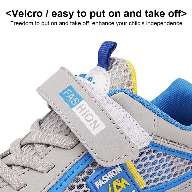 4 Color Kids' Breathable Mesh Sneakers Non-Slip School Sports Shoes for Boys Girls Lightweight Casual Walking Shoes