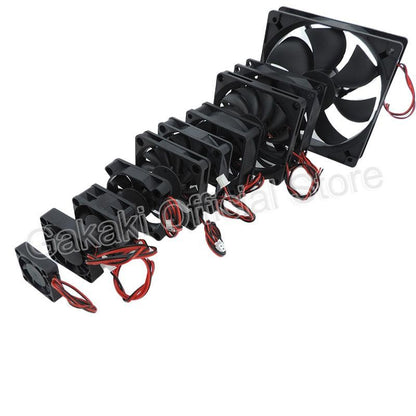 4010 12025 8010 30mm dc 5V 12V 24V Cooling Fan Brushless Motor Case Quiet 40MM 50MM 60MM 70MM 80MM 90MM 120MM for 3D print 2PIN