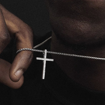 1Pc New Cross Stainless Steel Choker Necklace for Men Women  Gold Silver Color Chain Necklace Fashion Jewelry Corrente Masculina