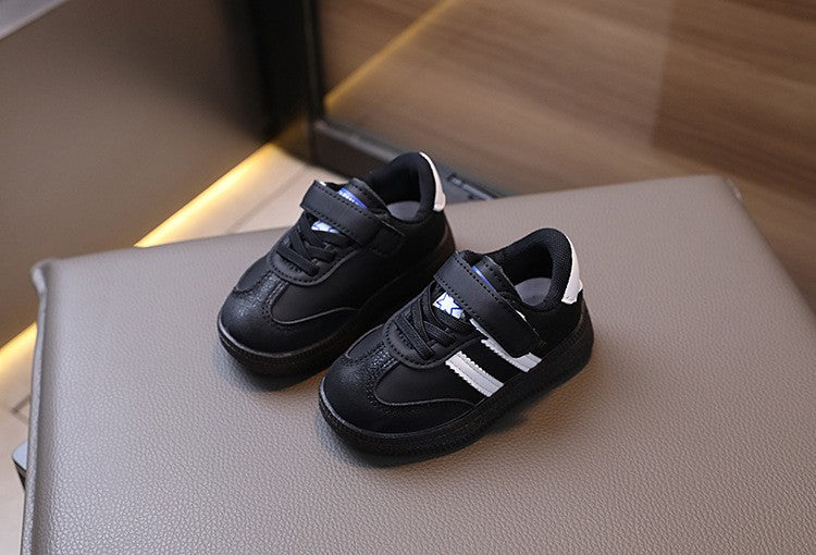 Toddler Baby Kids Fashion Design Walking Shoes Sneakers White Non-slip Casual Shoes Boys Girls Breathable Outdoor Sport Shoes