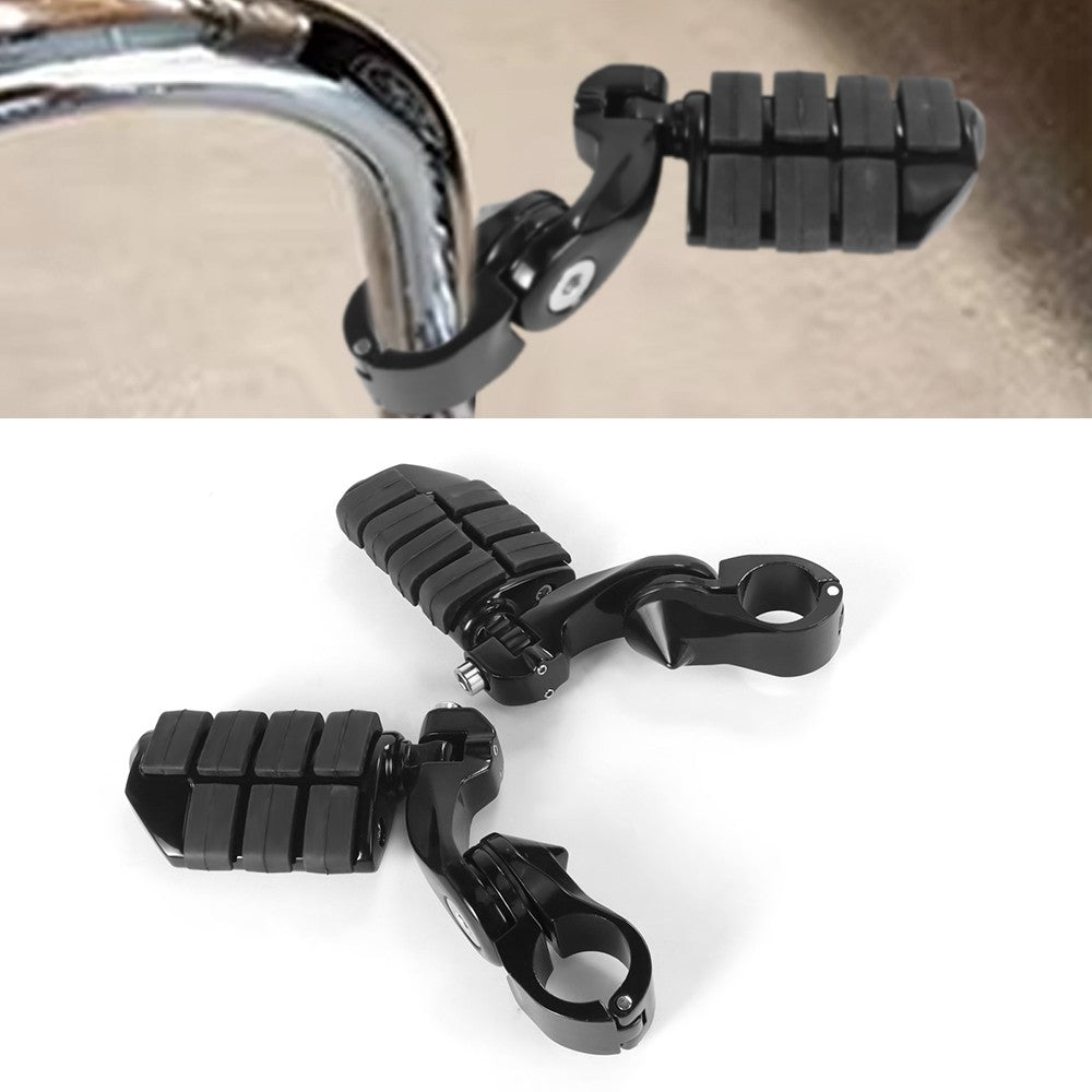 1 1/4" 32mm Motorcycle Foot Rest Highway Engine Guard Foot Pegs Mount Footrest For Harley Touring Honda Kawasaki Suzuki Yamaha