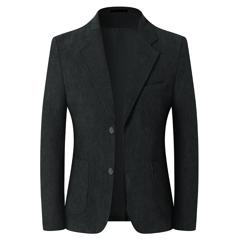 Blazer Hombre High-quality Men's Fashionable Corduroy Jacket Business Casual Social Banquet Formal Suit Jacket Plus Size Blaze