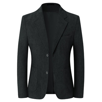 Blazer Hombre High-quality Men's Fashionable Corduroy Jacket Business Casual Social Banquet Formal Suit Jacket Plus Size Blaze